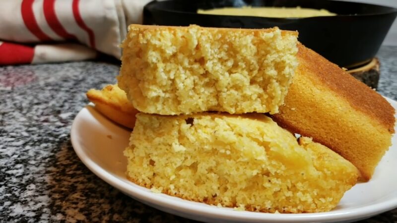 Cornbread and Ice cream