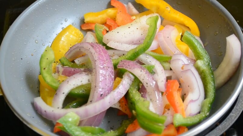 Fajitas with Grilled Peppers