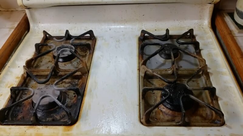 Stubborn Stove Stains Cleaning