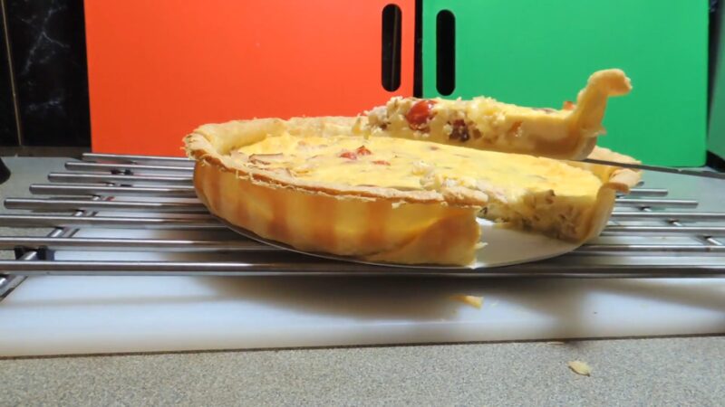 Grilled quiche