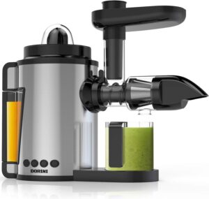 DORINI 2 in 1 Masticating juicer and citrus juicer