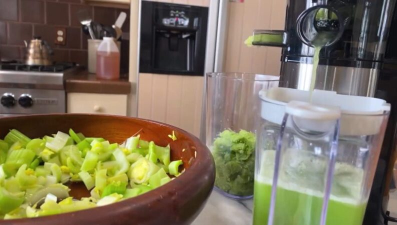 Juicing Celery