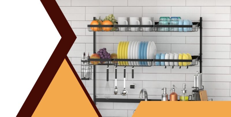 Above the sink dish rack