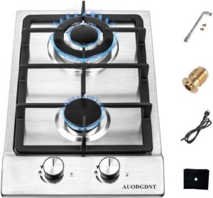 AUODGDNT Gas Stove Cooktop with Double Burners