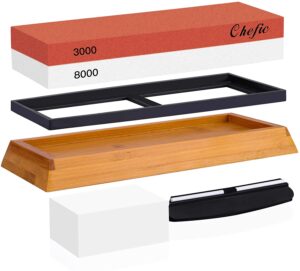 BearMoo Whetstone Premium 2-IN-1 Sharpening Stone