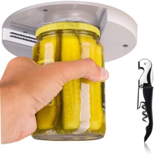 Funland Under Cabinet Jar Opener Set with Wine Opener