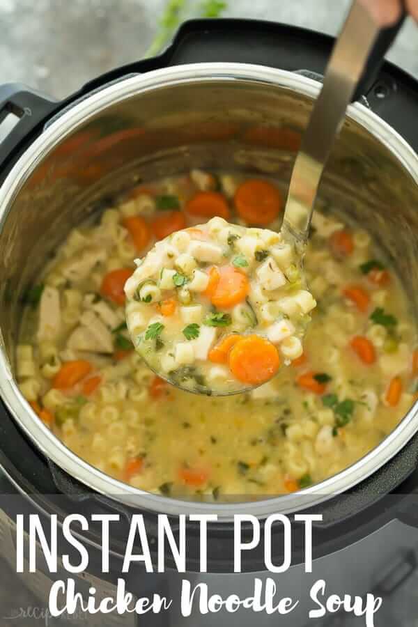 Instant Pot Chicken Noodle Soup