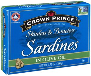 Crown Prince Skinless & Boneless Sardines in Olive Oil
