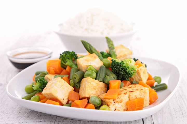 tofu and vegetables