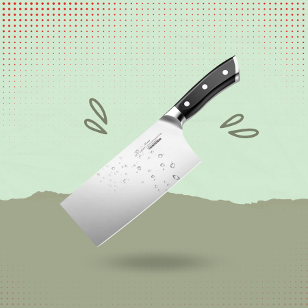 Chinese 7” Meat Cleaver with Ergonomic Handle by Skylight
