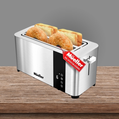 Mueller UltraToast Full Stainless Steel Toaster 4 Slice