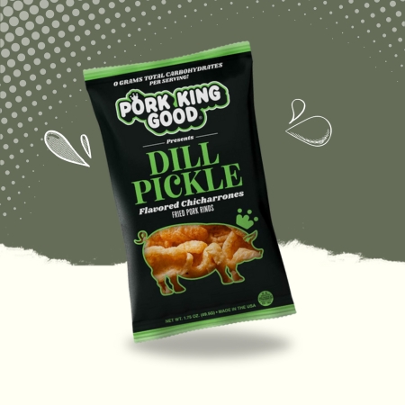 Pork King Good Dill Pickle Pork Rinds 