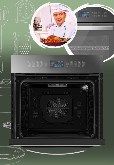 Empava 24-Inch EMPV-24WOB17 Single Electric Wall Oven