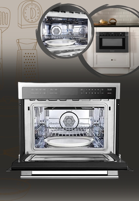 FORNO 24_ Inch. Built-In Microwave Oven 
