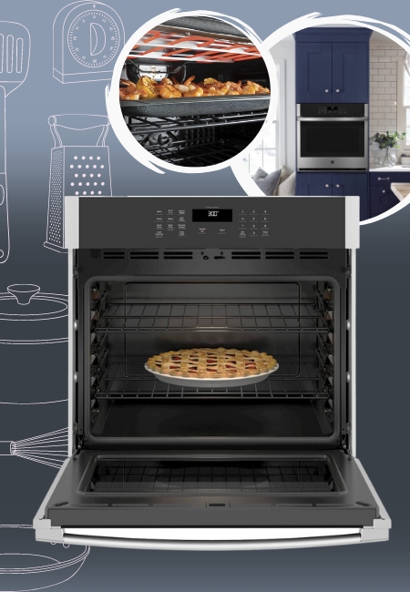 GE 30-Inch JTS3000SNSS Single Electric Wall Oven