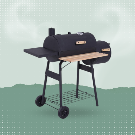 Outsunny Steel Portable Backyard Charcoal BBQ Grill