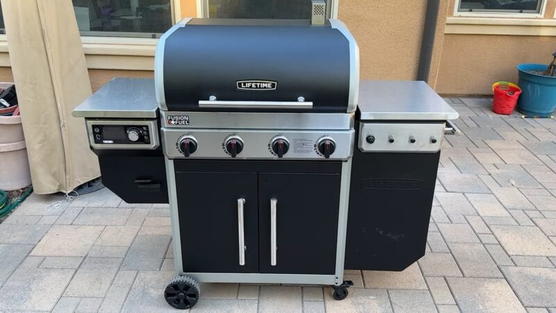 Smoker grill combo 