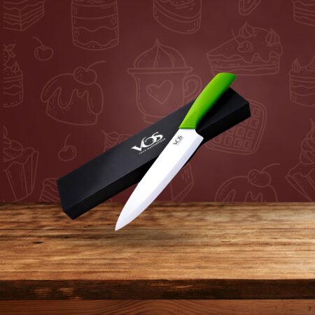VOS Ceramic Chef Knife with Sheath 8”