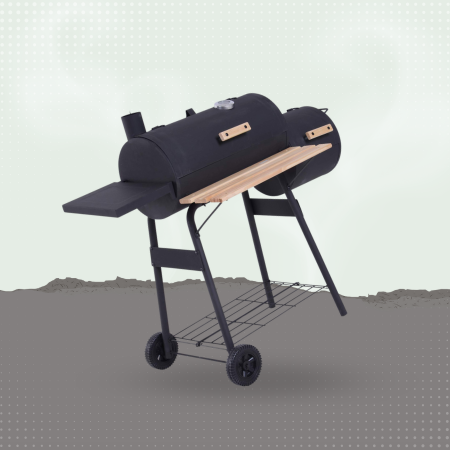 48" Backyard Charcoal Grill with Wheels