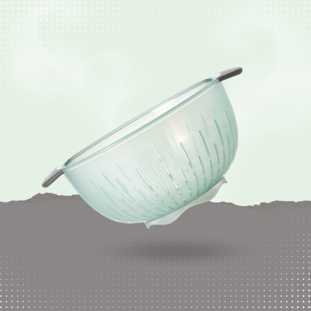 OXO Good Grips 5 Quart Colander in Sea Glass