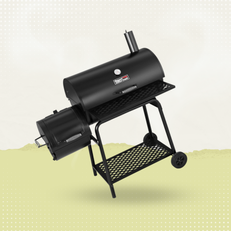 Royal Gourmet CC1830F Charcoal Grill with Offset Smoker, Black