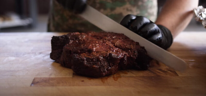 Poor Man's Burnt Ends cutting