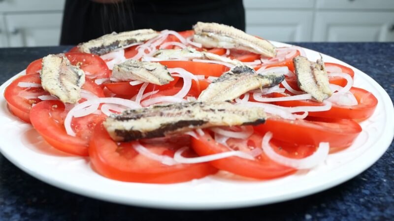 Spanish Tomato & Sardine Salad